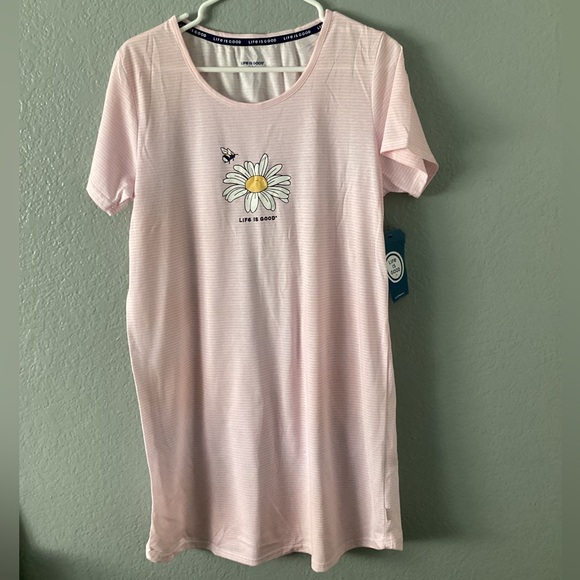 Life Is Good Light Pink Sleepwear Dress   NWT - Picture 1 of 6